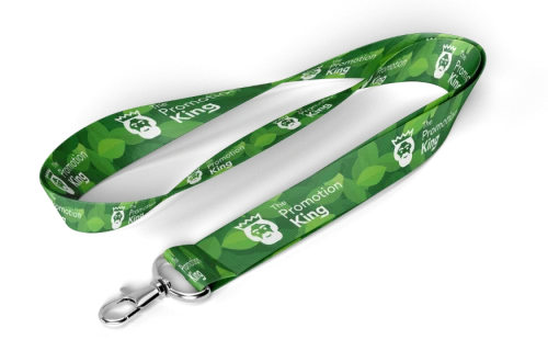 Eco RPET lanyard made from recycled bottles with full-color print